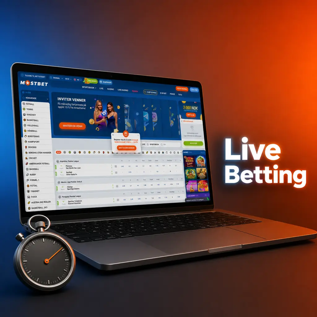 Live Betting på Mostbet – sanntids odds og statistikk