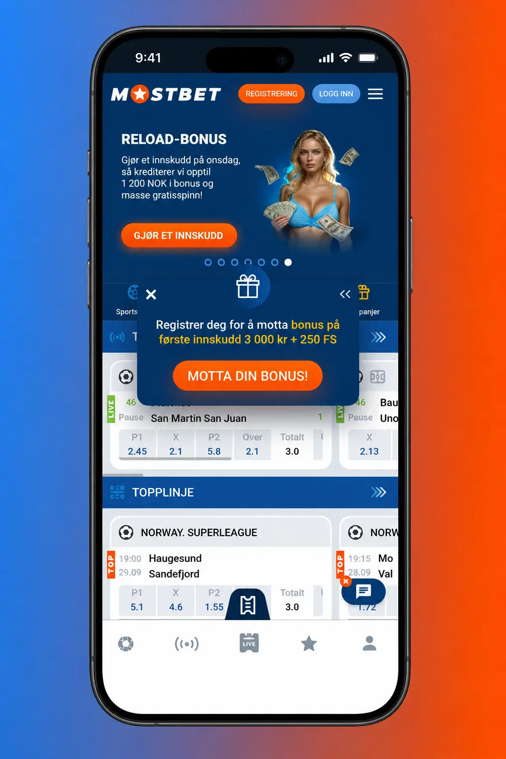 Steg-for-steg guide til innskudd i Mostbet-appen på mobil i Norge