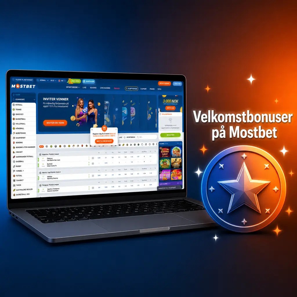 Velkomstbonuser på Mostbet